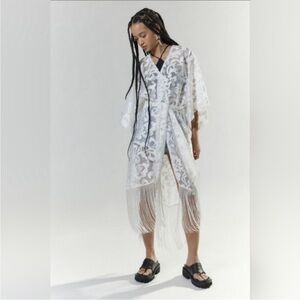 Silence & Noise Lilly Festival Fringe Lace Jacket